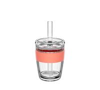 KeepCup Cold Cup, Reusable Iced Coffee Cup with Removable Tritan Plastic Sleeve and Straw Tumbler with Spillproof Lid, Reusable Straw Included, BPA Free, Dishwasher Safe, 340ml 12oz California Shrimp