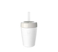KeepCup Commuter Cold Cup Insulated Iced Coffee Cup, Bone White, 12oz