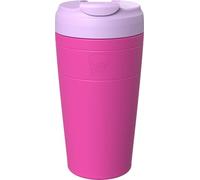 KeepCup Commuter Travel Mug - Insulated Stainless Steel Reusable Coffee Cup with Spillproof Flip Lid - 16oz/454ml - Fuschia Lilac