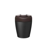 KeepCup Commuter Travel Mug - Insulated Stainless Steel Reusable Coffee Cup with Spillproof Flip Lid - 12oz/340ml - Dark Chocolate