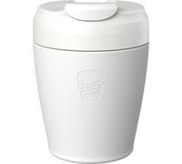 KeepCup Commuter Travel Mug - Insulated Stainless Steel Reusable Coffee Cup with Spillproof Flip Lid - 8oz/227ml - Bone White