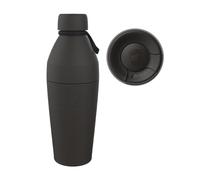 KeepCup Cup-to-Bottle Kit, 2 in 1 Reusable Water Bottle and Travel Mug, Insulated Stainless Steel Dual Opening with Leakproof Sipper Lid - 660ml Bottle to 16oz Cup - Black