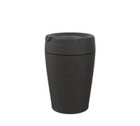 KeepCup Helix Thermal | Reusable Stainless Steel Coffee Cup | Double-Walled, Vacuum Insulated, Travel Mug with Fully Sealed Twist-Fit Sipper Lid, BPA & BPS Free | Medium 12oz/340ml | Black