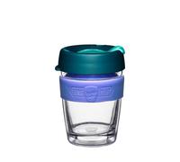 KeepCup Longplay - Reusable Coffee Cup, Double Wall Glass with Removable Sleeve and splashproof Sipper lid - 12oz/340ml - Haze