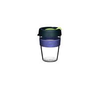 KeepCup Original Clear, Reusable Plastic Coffee Cup | Splashproof Lid, BPA Free, Barista Grade | Medium | 12oz / 340ml | Deep, Blue