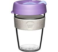 KeepCup Original, Lightweight Reusable Plastic Coffee Cup with Splashproof Sipper Lid, Shatter Resistant, Barista Standard, BPA Free, Dishwasher Safe, 340ml 12oz Moonshine