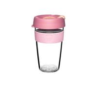 KeepCup Original, Lightweight Reusable Plastic Coffee Cup with Splashproof Sipper Lid, Shatter Resistant, Barista Standard, BPA Free, Dishwasher Safe, 454ml 16oz Peaches