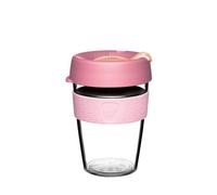 KeepCup Original, Lightweight Reusable Plastic Coffee Cup with Splashproof Sipper Lid, Shatter Resistant, Barista Standard, BPA Free, Dishwasher Safe, 340ml 12oz Peaches