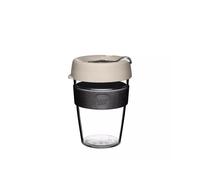 KeepCup Original, Lightweight Reusable Plastic Coffee Cup with Splashproof Sipper Lid, Shatter Resistant, Barista Standard, BPA Free, Dishwasher Safe, 340ml 12oz Milk