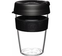 KeepCup Original, Lightweight Reusable Coffee Cup with Splashproof Sipper Lid - 12oz/340ml - Black