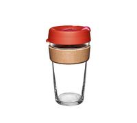 KeepCup Reusable Coffee Cup - Brew Tempered Glass and Natural Cork, L 16oz/454ml - Daybreak