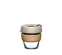 KeepCup Reusable Tempered Glass Coffee Cup | Travel Mug with Splash Proof Lid, Brew Cork Band, Lightweight, BPA Free | Extra Small | 6oz / 177ml | Filter
