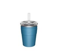 KeepCup Thermal Cold Cup - Insulated Stainless Steel Reusable Coffee Cup with Lid and Straw - 12oz/340ml - 12oz/340ml - Kingfisher