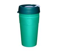 KeepCup Thermal, Insulated Stainless Steel Reusable Coffee Cup with Splashproof Sipper Lid, Recycled Steel, Barista Standard, BPA Free, Dishwasher Safe, 454ml 16oz Eventide