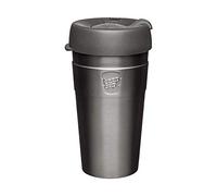 KeepCup Thermal, Insulated Stainless Steel Reusable Coffee Cup with Splashproof Sipper Lid, Recycled Steel, Barista Standard, BPA Free, Dishwasher Safe, 454ml 16oz Nitro