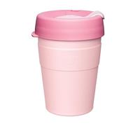 KeepCup Thermal - Vacuum Insulated Reusable Coffee Cup with Splashproof Sipper Lid - 12oz/340ml - Rose Pink
