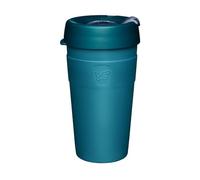 KeepCup Thermal - Vacuum Insulated Stainless Steel, Reusable Coffee Cup with Splashproof Sipper Lid - 16oz/454ml - Lagoon