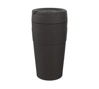 KeepCup Traveller Reusable Travel Mug - Vacuum Insulated Cup with Leakproof Sipper Lid - 16oz (454ml) - Black