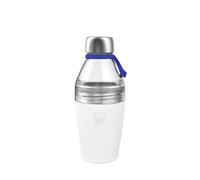 KeepCup Water Bottle, Reusable Insulated Stainless Steel and Plastic Dual Opening with Leakproof Steel Cap, 18oz/530ml - Twilight Clear