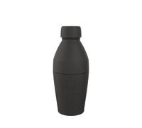 KeepCup Water Bottle, Reusable Insulated Stainless Steel Dual Opening with Leakproof Steel Cap, 18oz/530ml - Black