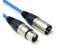keepdrum DMX004 BL 10m DMX Cable Blue 3-pin XLR 10m