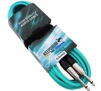 Keepdrum GC 004燝r Green 6燤 Instrument Cable Jack 6.3爉m with Cable Tie