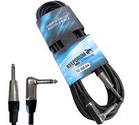 Keepdrum GC - 008 6 m Instrument Cable Angle Plug Guitar Cable Angled Jack - Straight Jack 6.3 mm