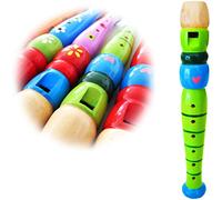 Keepdrum KFL1GR wooden flute, green, for children