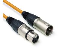 keepdrum MC001xx-10m-or Instrument Cable, Microphone Cable 3-Pin XLR 10 m Orange