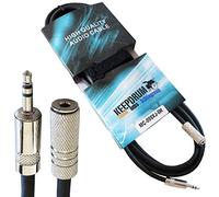 Keepdrum MC099XJ 6 m Extension Cable Stereo Mini Jack 3.5 mm M/F Headphone Extension and Velcro Cable Ties 40 cm