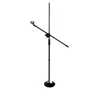 keepdrum MS096 Microphone Stand Round Base + MSA067 Microphone Boom for Attaching Microphone/Tablet/Mobile Phone Holder