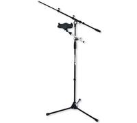 keepdrum MS106 Microphone Stand with Smartphone Tablet Holder for 10.2-13 Inch Devices