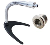 Keepdrum MS60 Table Tripod Microphone Stand Gooseneck Chrome + Adjustment Screw MSA016