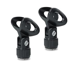 keepdrum MSA023 Microphone Clip for Microphones with Diameter 22-24 mm Pack of 2