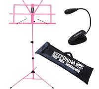 keepdrum MUS2 PK Music Stand with Bag and Music Stand Light Pink