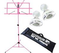 Keepdrum MUS2PK Pink Music Stand with Bag + 2 Music Stand Magnets