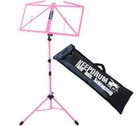 Keepdrum Mus3 Pk Pink Sheet Music Stand with Bag