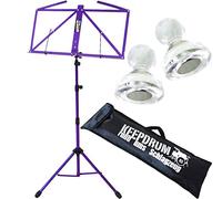 Keepdrum MUS3FL Music Stand Purple + Bags + 2 Magnets