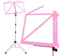 keepdrum MUS3PK Music Stand Pink with Personalised Engraving