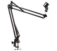 keepdrum NB35 Black Articulated Table Microphone Arm Swivel Arm for Table Mounting