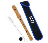 keepdrum Recorder German Fingering C-Soprano Wooden with Bag