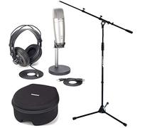 Keepdrum Samson C01U Pro Podcast Set with USB Condenser Microphone Stand MS107B