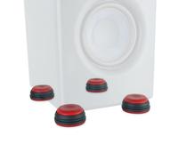 Keepdrum SSA300RD Speaker Base Vibration Damper Speaker Turntable Resonance Absorber Red 4 pieces