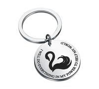 Keepe of The Lost Cities Inspired Gift Blac Swan Gift I Will Do Everything in My Power to Help My World (H-My-World Keychain)
