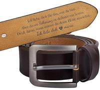 Keepelgant Personalised Gifts for Men Belt, DIY Belts with Words for Boyfriend, Engraved Man Belt Custom, DIY Mens Birthday Gifts