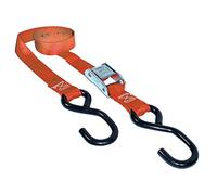Keeper HAMPTON PROD 1” x 15’ Heavy Duty Cam Buckle Tie-Down with S Hooks - 400 lbs. Working Load Limit and 1,200 lbs. Break Strength