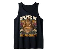 Keeper of Bees and Secrets Honeybee Apiary Tank Top