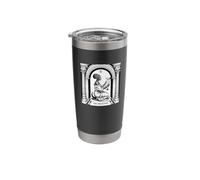 Keeper of Knowledge Black Woman Reading Scroll Art Stainless Steel Insulated Tumbler