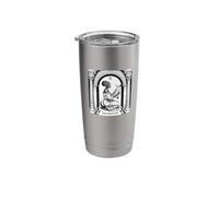 Keeper of Knowledge Black Woman Reading Scroll Art Stainless Steel Insulated Tumbler