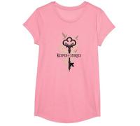 Keeper of Stories: Magical Key to Literary Realms T-Shirt, Girls, Pink, XS